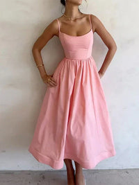 Jovie - Spaghettiträgerkleid – Rosa