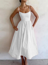 Jovie - Spaghettiträgerkleid – Weiß