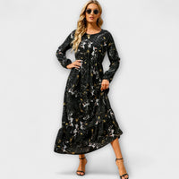 Bohemian Maxi Dress – Schwarz