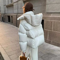 Kuschelige Damen Pufferjacke – Elfenbein
