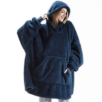 Oversize Hoodie Damen Kuschelpullover | Weich & Lässig – Marine
