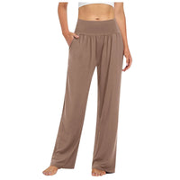 Belle Comfort™ Hose Mit Elastischem Bund und Weiter Pantalon-Passform – Khaki