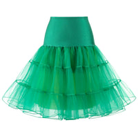 Freja - Tüll-Unterrock im Vintage-Stil für Damen – Grün
