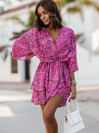 Josie - Boho-Minikleid für Frauen – Lila