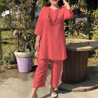 Zyra™ Set mit Klarem Design und Zeitloser Eleganz – Rot