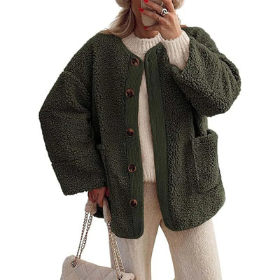 Palyntaya | Damen Winterjacke gemütlich und dick mit langen Ärmeln