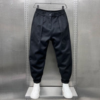 Oskar™ | Elegante Melierte Hose – Schwarz