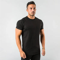 Herren Atmungsaktiv Sportlich T-Shirt | Kurzarm – Schwarz