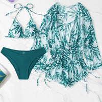 Heidi-Mode | Strand Set Jumpsuit und Bikini – Grün
