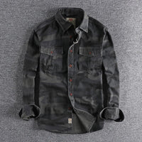 Corvin - Premium Camouflage-T-Shirt – Schwarz
