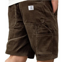 Lucas - Veredelte Cargoshorts – Dunkelbraun
