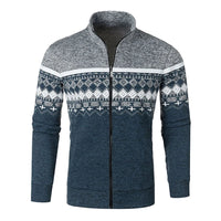 Luke | Zip-Up Vintage Cardigan – Hellgrau