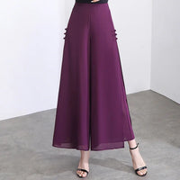 Riviera Eleganz™ Weite Hose mit Überwurf – Lila