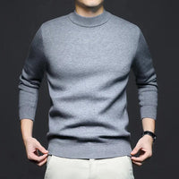 ANTON - ENG ANLIEGENDER ROLLKRAGENPULLOVER – Hellgrau
