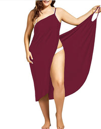 Ségolène - Strandkleid – Weinrot
