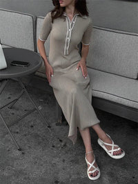 Saira | Elegantes Partykleid – Grau