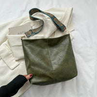 Heidi | Vintage Leder-Schultertasche – Grün