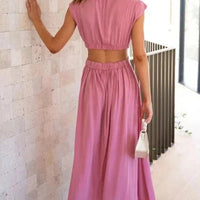 Harriet | Elegantes Kleid mit Taschen – Rosa