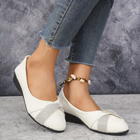 ShinyBloom™ – Elegante Mary Jane Damen Ballerinas – Weiß
