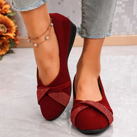 ShinyBloom™ – Elegante Mary Jane Damen Ballerinas – Bordeaux