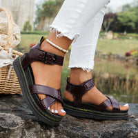 Heidi-Mode | Orthopädische Sportsandalen – Bordeauxrot
