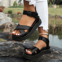 Heidi-Mode | Orthopädische Sportsandalen – Schwarz
