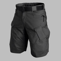 Sommerliche Cargo Shorts für Herren - Wasserdichte Kurze Hosen mit Stretch für heiße Tage – Schwarz