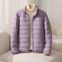 Elara Quilted Puffer – Lavendel