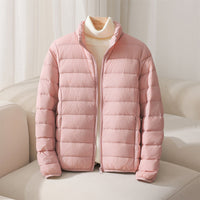 Elara Quilted Puffer – Rosa