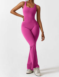 Sionex | Atmungsaktiver Flare-Jumpsuit für Damen Sommer – Rosa