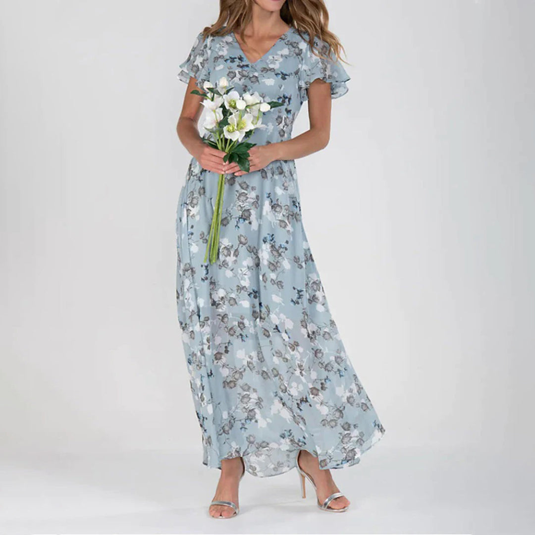 Gabrielle - Stilvolles geblümtes Kleid