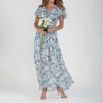 Gabrielle - Stilvolles geblümtes Kleid