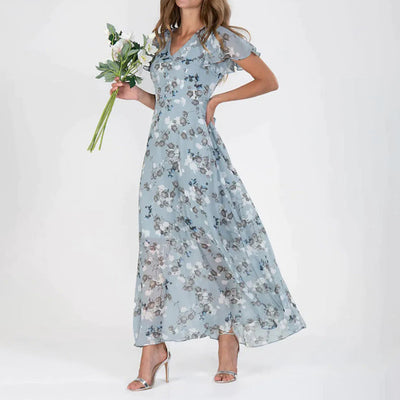 Gabrielle - Stilvolles geblümtes Kleid
