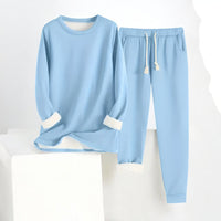 PAULA - THERMO FLEECE SET – Hellblau