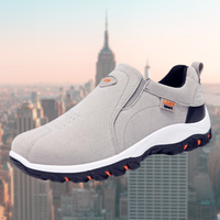 Roland | Herren Slip-On Schuhe mit stoßdämpfender Sohle – Grau