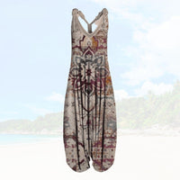 Vivi | Sommerlicher Jumpsuit für Frauen mit lockerer Passform – Mehrfarbig-weiß