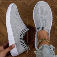 Marlene | Damen Atmungsaktive Freizeit Sneaker – Grau