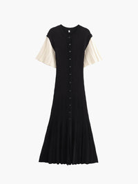 Gina Midi Kleid – Schwarz