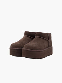 Lea Faux Suede Boots – Braun