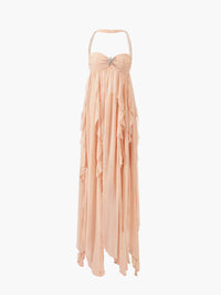 Ophilia Midi Kleid – Peach