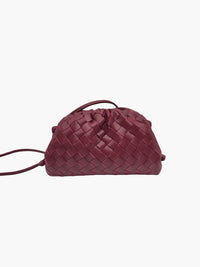 Heidi-Mode | Handgefertigte Gewebte Tasche – Bordeaux rot