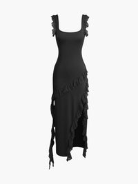 Romina Rüschen Kleid – Schwarz