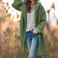 Sofia-  Flauschige Outdoorjacke – Grün