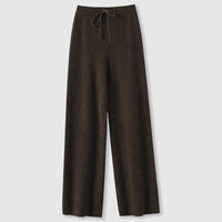 Amoretti Cashmere Wide-Leg Pants – Braun