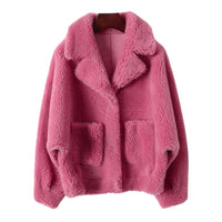 Liore | Luxe Shearling Mantel – Rosa