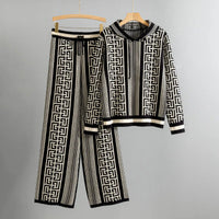 ILSE - KAPUZENPULLOVER-SET MIT HOSE – Schwarz