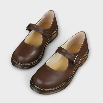 Yolanda - Schicke Lederband-Schuhe
