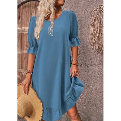 Arabella | Sommerkleid mit gerafften Ärmeln