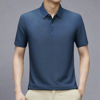 OLYMPS Polo Shirt | Atmungsaktives Herren Poloshirt Kurzarm Sommer | Poloshirt Herren Slim Fit – Blau