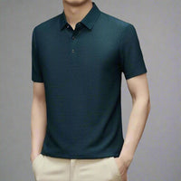 OLYMPS Polo Shirt | Atmungsaktives Herren Poloshirt Kurzarm Sommer | Poloshirt Herren Slim Fit – Dunkelgrün